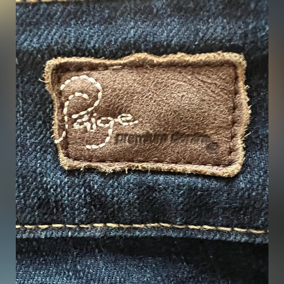 Paige H.H. Boot Cut Dark Blue Mid Rise Stretch Denim Jeans Size 26 - Picture 9 of 9